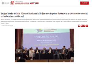 Engenharia unida: Fórum Nacional alinha forças para destravar o desenvolvimento e a soberania do Brasil